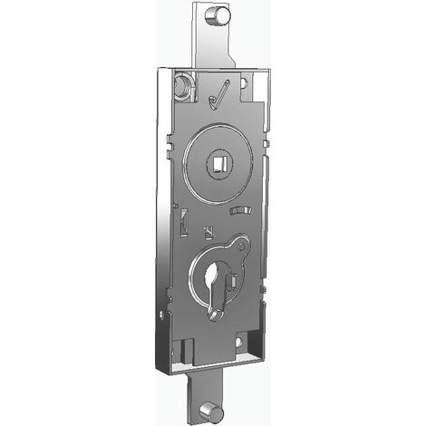 PREFER serratura per basculante/garage senza cilindro, interasse 60 mm, maniglia in folle