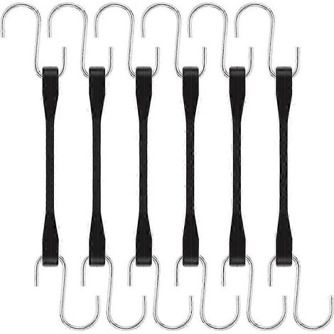 Sangles d'arrimage robustes de 15 cm (6 pouces) avec crochets en S pour camions et fourgonnettes, en caoutchouc avec crochets en S jkw (1/5)