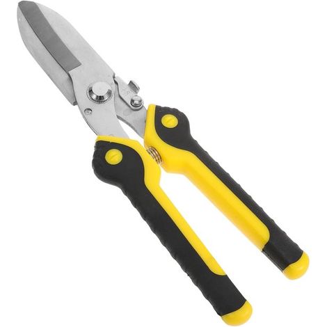 Tijeras de chapa resistentes, Tijeras de corte de metal de acero inoxidable, Mango cómodo, Tijeras de corte de metal multifuncionales (1/5)