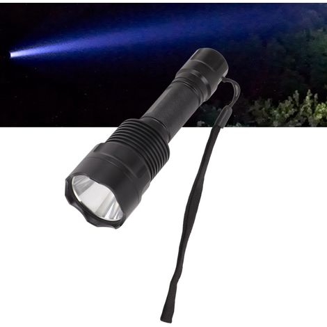 Lampe torche LED, flux lumineux élevé, 1800 lumens, ultra-lumineuse et puissante, adaptée aux situations d'urgence telles que la randonnée, le camping et la chasse. (1/5)