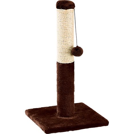 Ferplast Arbre à chats PA 4014 Griffoir pour chats avec boule pendentif. Variante PA 4014 - Misure: 29 x 29 x h 53 cm - (1/5)