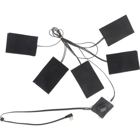 Lot Chauffant Électrique Réglable en Fibre pour Vêtements Chauffants, Gants Chauffés, Couverture Chauffante Portable (1/5)