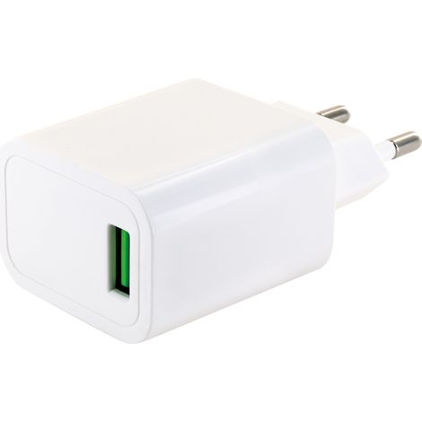 Schwaiger Ladeadapter Quick Charge 3.0 230 V, USB 2.0 A Buchse, weiß/grau Powerbanks & Zubehör (1/3)