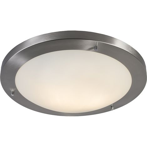 Modern Ceiling Light Steel 41 cm IP44 - Yuma