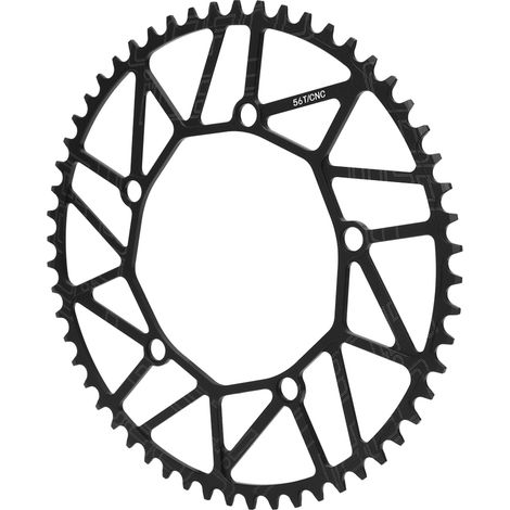 Plateau unique ZTTO Ultra Light LP pour vélo, dents positives et négatives, entraxe 130BCD, accessoire de vélo (56T) (1/5)