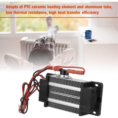 Chauffage électrique à air en céramique PTC isolée 300 W 220 V CA/CC (1/5)