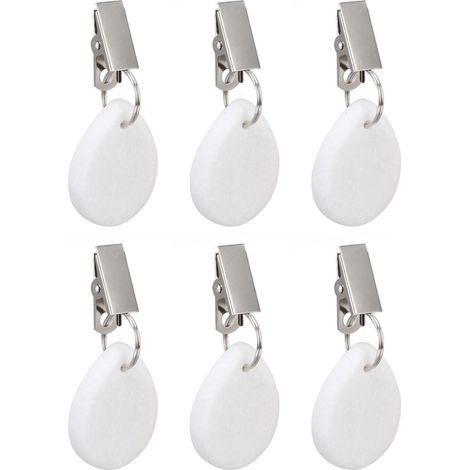 6-teiliges Set Tischdeckenbeschwerer aus Edelstahl in Marmoroptik, rostfrei und wasserdicht, praktisch für Picknicks und Partys (1/5)