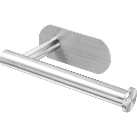 royaluxe - Porte Papier Toilette Auto adhésif, Support Papier Toilettes Acier Inox, Porte Rouleau Toilette pour Salle de Bain et Cuisine (1/5)
