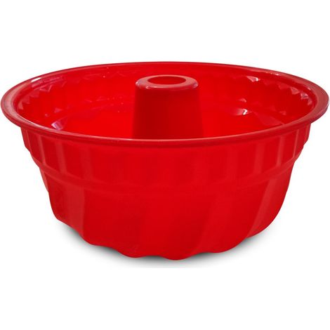Stampo ciambella in silicone 22cm, Silicone alimentare, Colore rosso