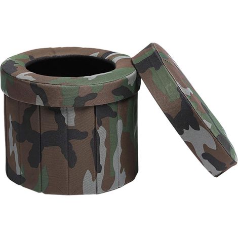 Toilette Pliable - 5 cm Épaisseur - Pour Camping Randonnée Voyage Voiture - Charge Max 100 kg - Avec Sac Étanche - 1 Pièce (1/4)