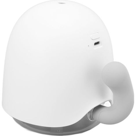 450-ml-Mini-Luftbefeuchter mit beweglichem Schwanz, USB-Anschluss, LED-Ambientebeleuchtung, für Zuhause und Schlafzimmer, Weiß (1/5)