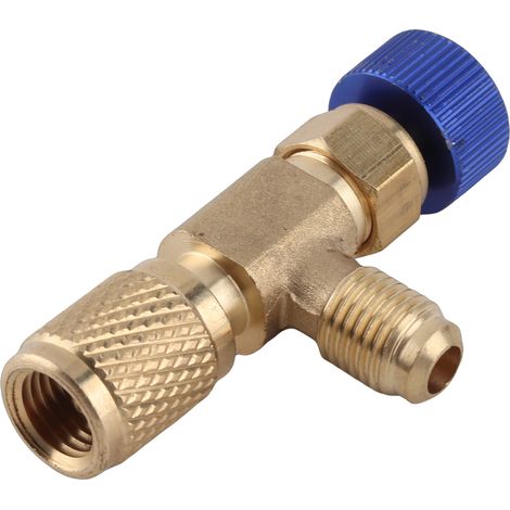 [JAMAIS UTILISÉ]Valve de charge de réfrigérant R410A, vanne de régulation de débit en cuivre 1/4" - 5/16", soupape de sécurité en cuivre et fluor (1/2)