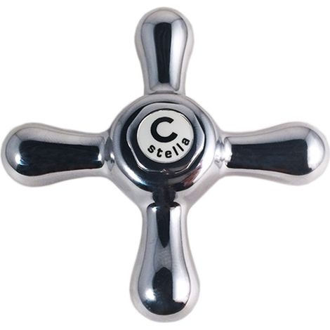 Ricambio maniglia M3 roma con placchetta acqua calda Stella CP08-3C (1/2)