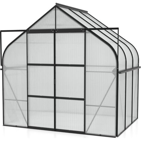 Vitavia Gewächshaus "Diana 5000", schwarz, 5,0 m², 4 mm HKP (1/3)