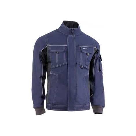 180/XXL CHAQUETA MULTIBOLSILLOS 68% ALGUANTE , 30% POLIESTER Y 2% ELASTANO 260 GR./MÂ² MARIN - JUBA