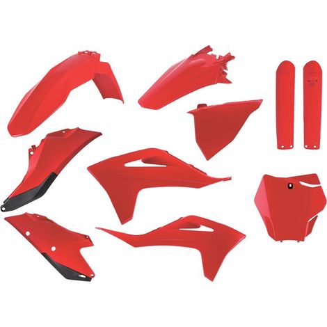 Ensemble en plastique durable Polisport Gas Gas MC MCF rouge