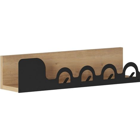 Perchero de pared decorado en roble L63 cm - LIORA HANGER (1/5)