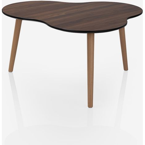 Wohnzimmer-Beistelltisch mit MDF-Platte und Metallgestell Orlando (1/2)