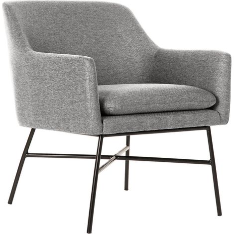 Sillon Poliester Metal 66X62X76,5 Gris Claro (1/5)