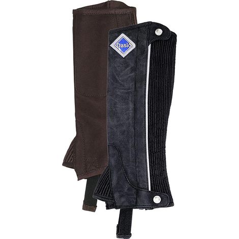 XL, Schwarz mit grauem Profil 10: Erwachsenen-Reitchaps aus weichem Wildleder Material Amara Modell mit Reißverschluss und Gummizug (1/2)