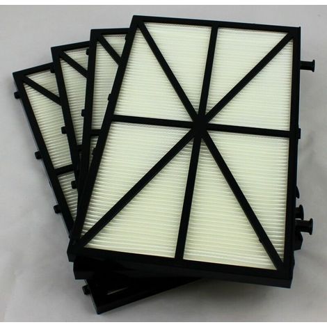 – Lot de 4 panneaux de filtre à cartouche ultra fine 26,5 x 16,5 cm – Compatible avec robots Dolphin – Filtration optimale pour piscine (1/3)