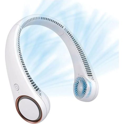Ventilateur Portable - AUTREMENT - Modèle sans Lame - 3 Vitesses - Rechargeable - Design Casque (1/4)