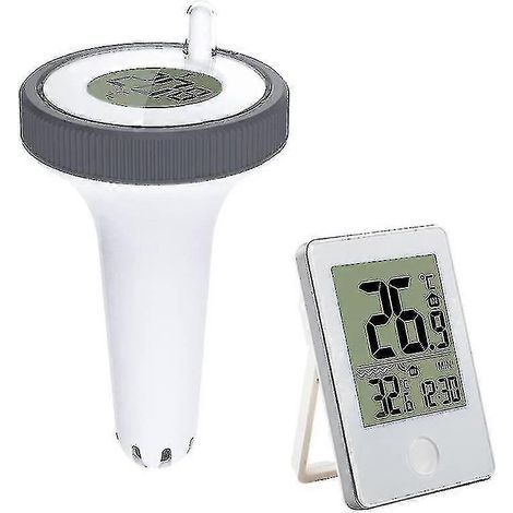 Thermomètre numérique Wi-Fi pour piscines, avec écran LCD, IPX7, pour mesurer la température de l'eau des piscines, spas, jacuzzis et aquariums.-AquaForge (1/5)