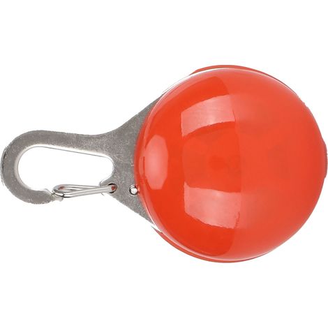 Pendentif lumineux LED pour animaux de compagnie, 3 modes d'éclairage, lampe de sécurité nocturne à clipser sur le collier (rouge) (1/5)