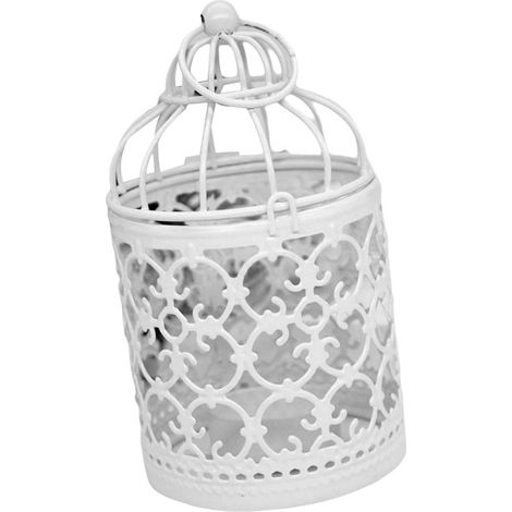 Support de cage à oiseaux vintage en métal pour décoration de maison et de mariage (1/4)