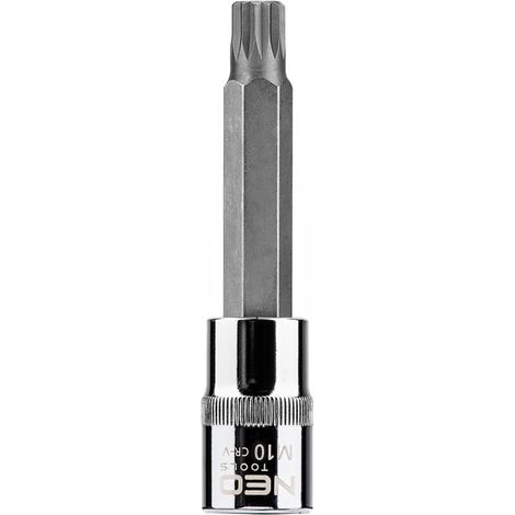Embout cannelé sur douille de 1/2", M10 x 100 mm (1/2)