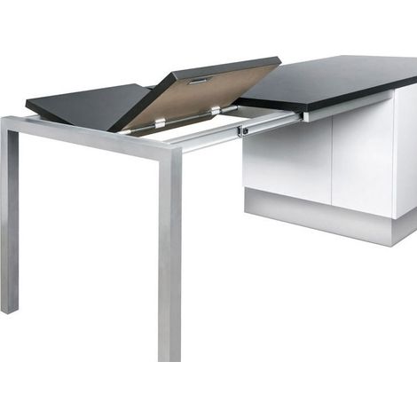 Ferrure complète pour allonge sur ilot central de cuisine – Largeur 926 mm – Matériau aluminium – Pour caisson profondeur mini 770 mm – Pottker (1/3)