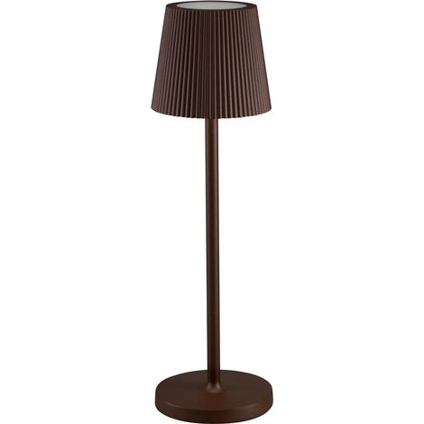 Lampada da tavolo led ricaricabile IP54 mod. Emma colore corten