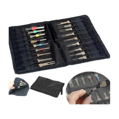 Extracteur de cosses - Kit de 18 Outils de Retrait de cosses - Dureté élevée - Pas de Rouille - Pas de déformation - Kit d'extracteur de connecteur de câblage électrique de Voiture (1/4)