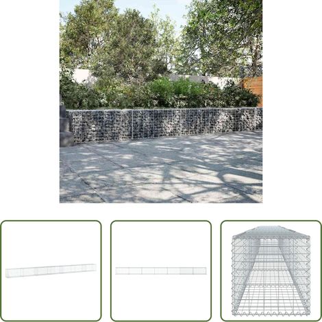 Aménagement extérieur -  Panier gabion avec couvercle 700x50x50 cm fer galvanisé (1/5)
