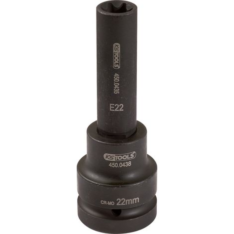 KS Tools 1 Kraft-Stecknuss E-Torx, lang, E24 (1/4)
