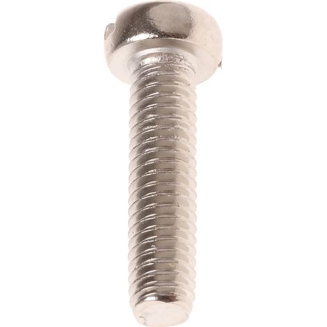 Vis à métaux RS PRO M4 à tête Cylindrique fendue en Laiton, 16mm ( Prix pour Sachet de 100 ) (1/2)