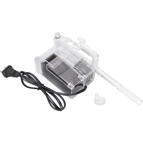 Filtro multifuncional para acuarios, mayor enriquecimiento de oxígeno, PVC de 3,5 W, caudal de 280 l/h para acuarios pequeños. (1/5)