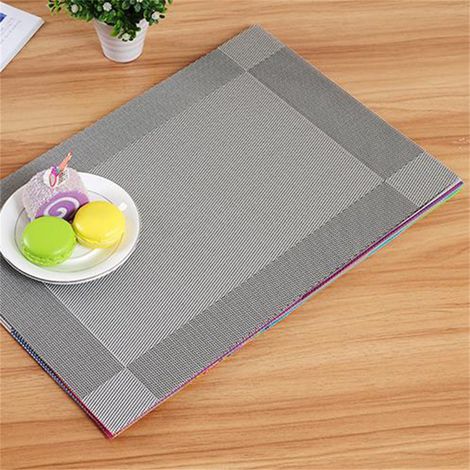Set de table antidérapant, isolant thermique, lavable et à séchage rapide (45 x 30 cm) pour la cuisine et la salle à manger. (1/3)