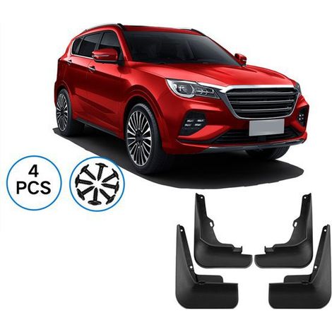 1 Satz, Farbe: Schwarz, Material: ABS, Autokotflügel passend für Chery Jetour. (1/5)