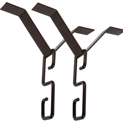 Gancio a V per catena di raccolta dell'acqua piovana, confezione da 2 adattatori per grondaie standard - Resistenti alla ruggine per una facile installazione e per ridurre gli schizzi.