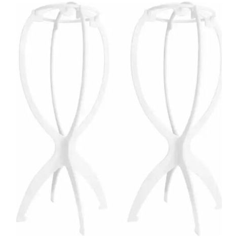 Porte-perruque 2PCS Porte-perruque portable, porte-perruque pliable (1/4)