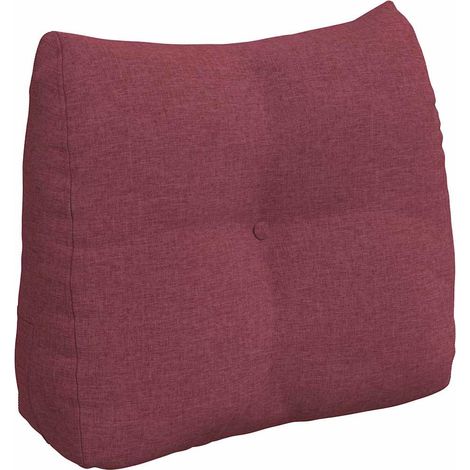 Rücken Kissen Weinrot 60 x 24 x 50 cm Stoff vidaXL