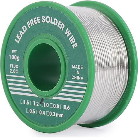 1 Bobine Fil De Soudure Sans Plomb, 1mm Diamètre, Sn99-ag0.3-cu0.7, Noyau Colophane, Pour Réparation Électronique (1/5)