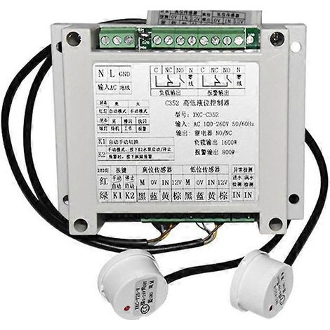 Intelligenter Hoch- und Niedrigpegelregler für Flüssigkeiten mit 2 berührungslosen Sensormodulen zur automatischen Wasserstandsregelung. (1/5)