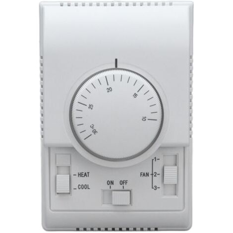 FENOPLASTICAThermostat mécanique d'air conditionné central à 2 voies, interrupteur de commande, Conditionneur 110‑220V (1/5)