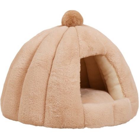 Nido imbottito a forma di tunnel per roditori con stampa a funghi – Morbido e caldo rifugio per porcellini d'India, conigli e criceti, 1510 cm (1/2)