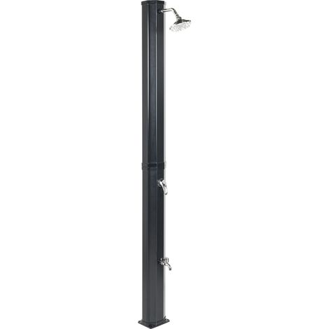 Beliani – Douche solaire extérieure autoportante en PVC – Fonction pluie – Hauteur 217 cm – Capacité 35L – Installation facile – Noir