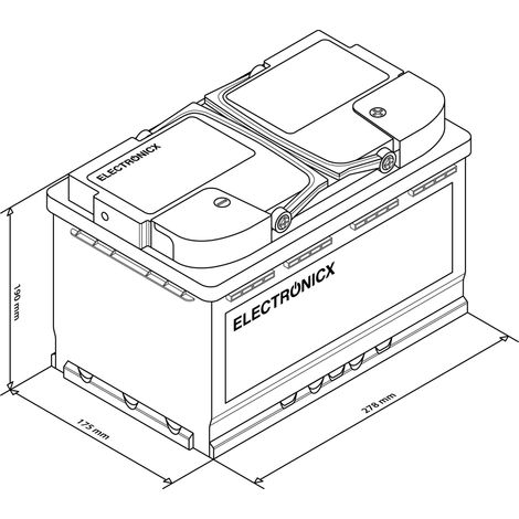 AGM Solarbatterie 100Ah 12V Wohnmobil Versorgung Boot Solar Marine Electronicx