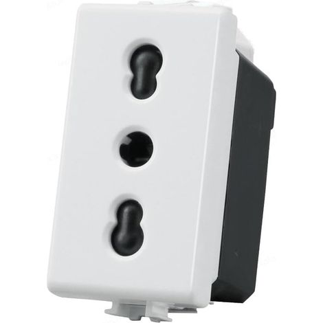 Prise électrique double étape universelle avec obturateur de sécurité pour enfants (1/5)