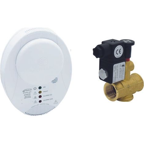 Kit doble detector de gas uso civil con rearme manual ev na kit riv.040206 met. co +ev na 3/4"042301